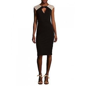JAX STUD DETAIL BODYCON DRESS BLACK 14